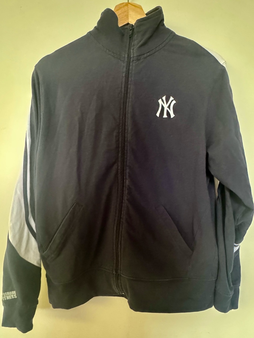 Baseball Jacket Major League Fitness New York Yankees Navy Zip-Up Jacket